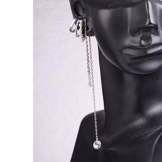 Joias de prata da moda com CZ e pérola de água doce